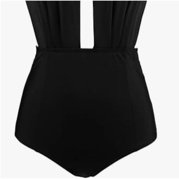 COCOSHIP Retro One Piece Backless Swimsuit High Waisted Tie back Size 6 Medium - Picture 12 of 12